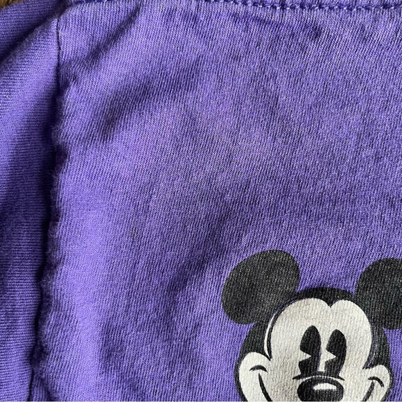 Vintage Mickey& Co Mickey Mouse AOP large double sided face graphic shirt M USA - Picture 11 of 12